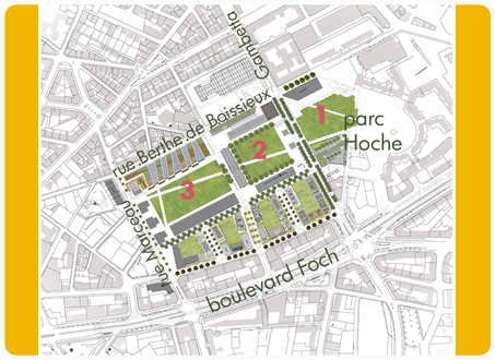 plan de situation du parc urbain
