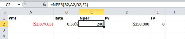 nper function