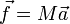 \vec f = m \vec a 
