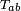 \scriptstyle t_{ab}