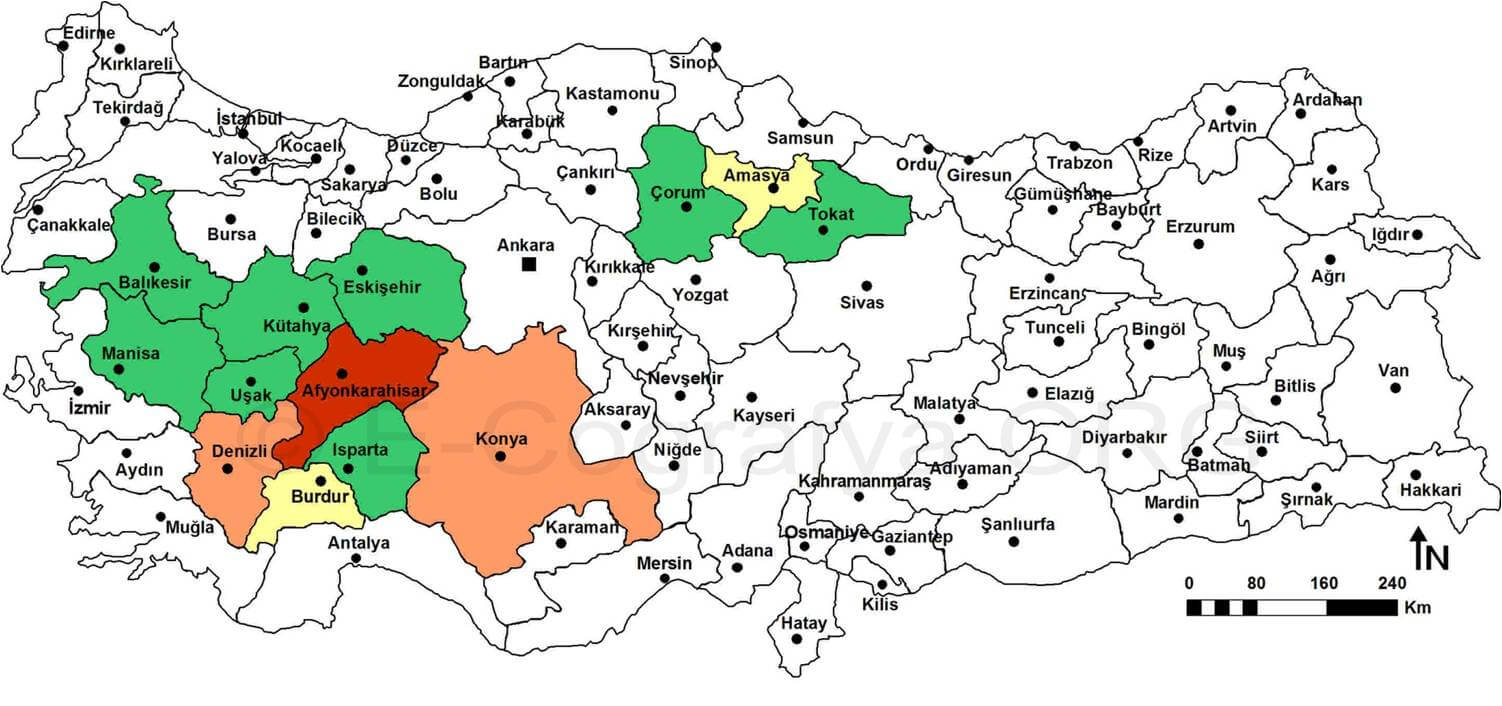 türkiye haşhaş üretim haritası 2013 coğrafya hocam